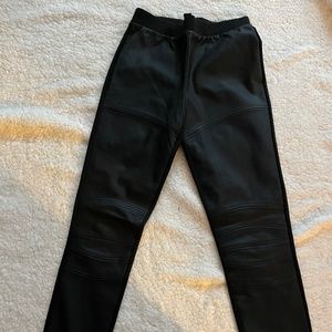 Faux leather leggings